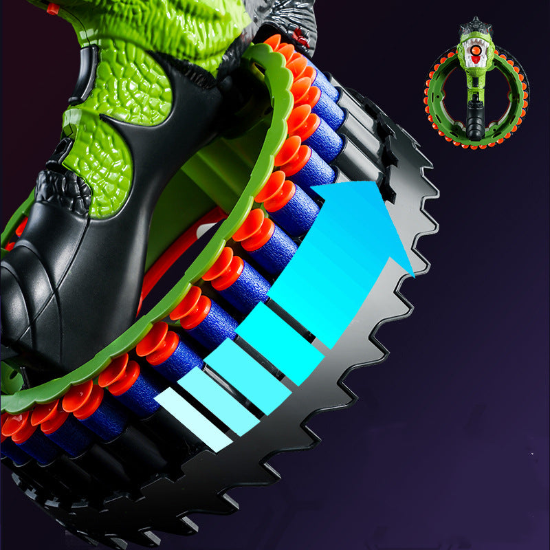 Rechargeable Children's Toy Gun Rotating Wheel Sucker