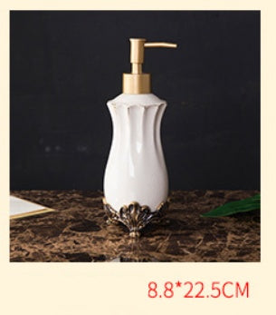 European Style Ceramic Lotion Bottle Resin Soap Bottle