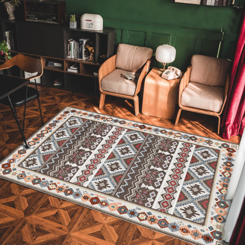Bohemian bedroom bedside living room sofa big carpet