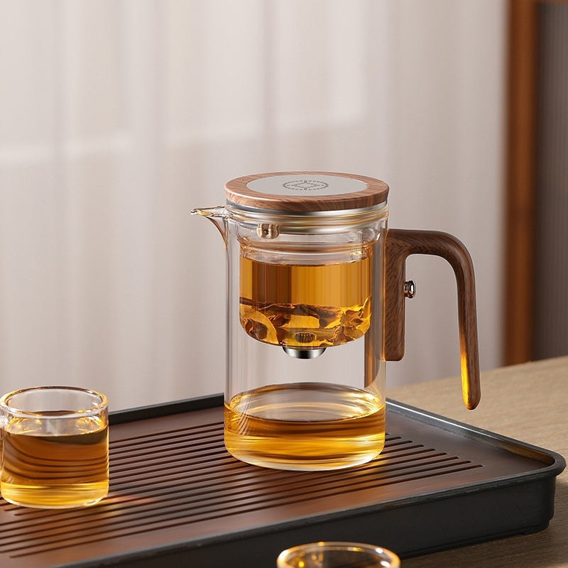 Magnetic Elegant Cup Teapot Household Full Glass Liner Tea Water Separation Teapot Tea Set