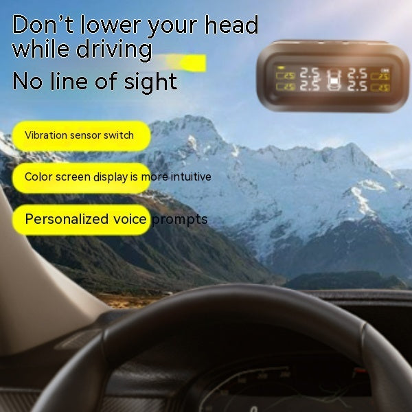 Car Tire Monitor Solar Wireless