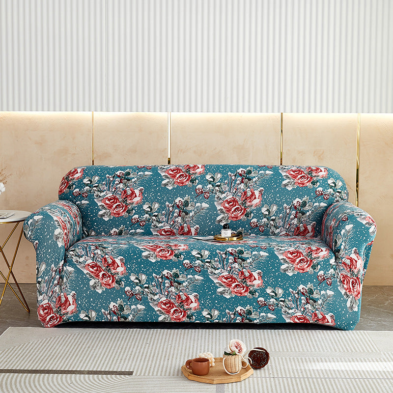 Elastic All-inclusive Milk Silk Printed Sofa Cover Universal