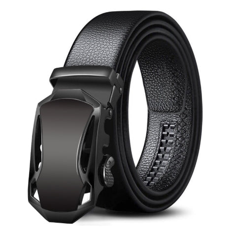 Men's Fashion Solid Color Automatic Buckle Wrap-around Belt