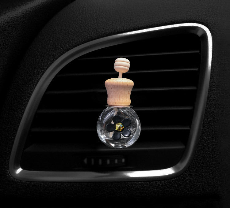 Car Five Petal Flower Outlet Perfume Empty Bottle