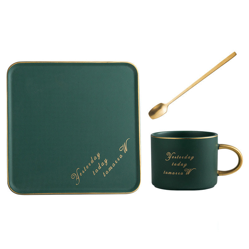 Creative ceramic coffee cup set