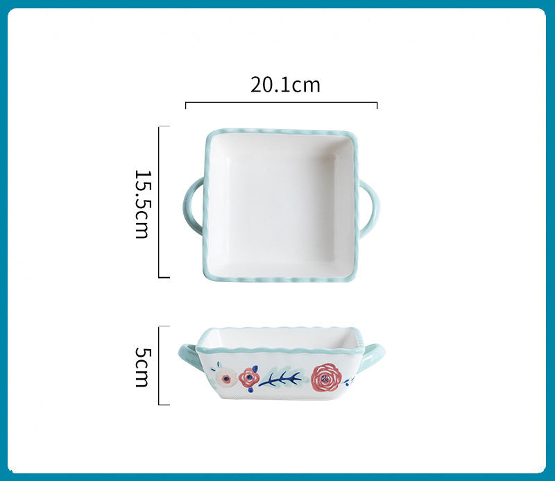 Cheese Baked Rice Bowl Plate Western Tableware