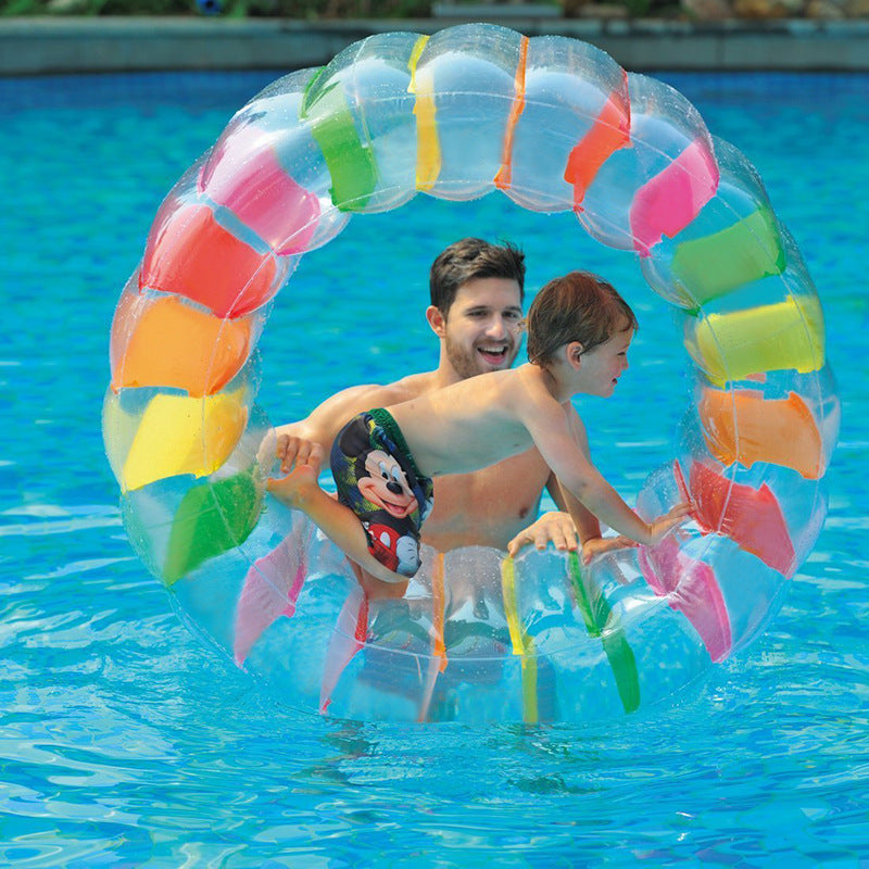 Inflatable water roller