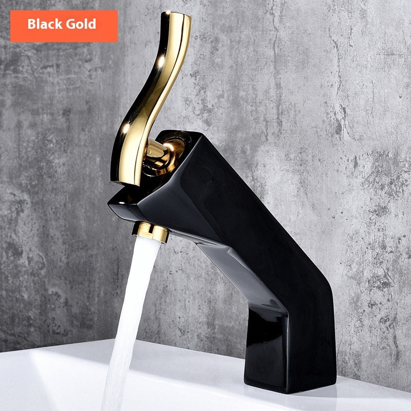 Hotel European-style Frosted Color Basin Hot And Cold Mixing Faucet