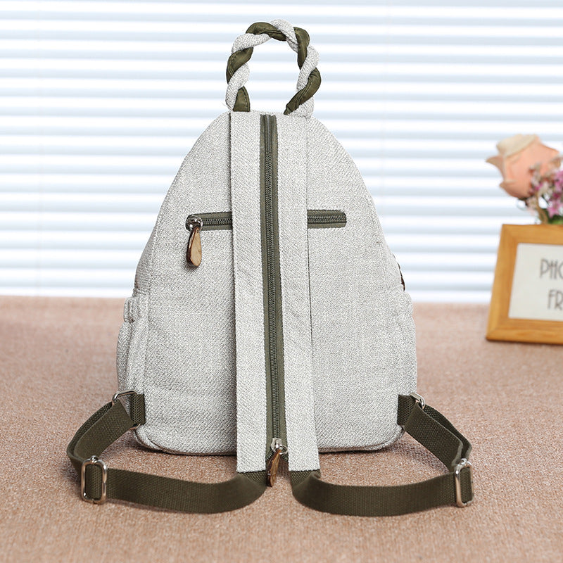 Female art small  travel backpack chest bag