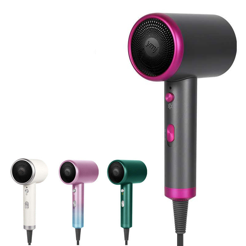 Blue negative ion hair dryer