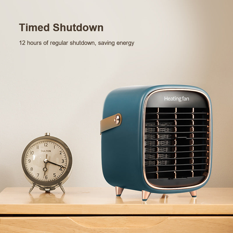 Office Small Electric Heaters Are Plugged In At Home