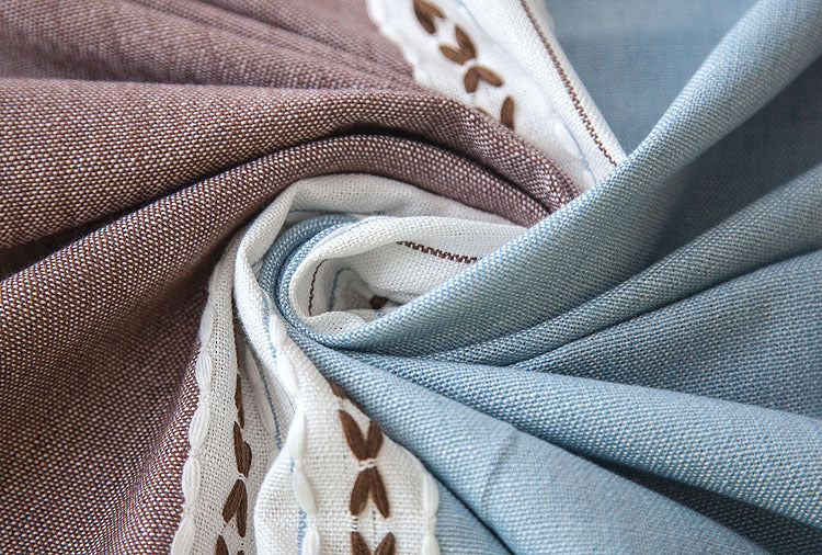 Nordic imitation cotton and linen tassel tablecloth