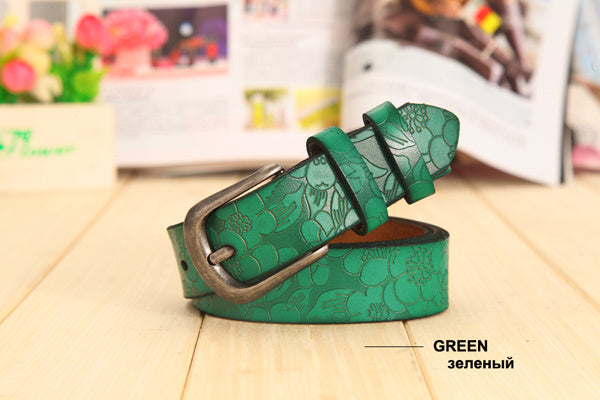 Ceinture creuse en cuir pour femme