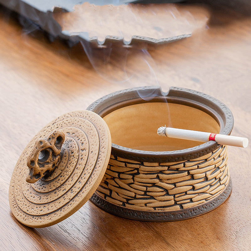 Ashtray Creative Personality Trend With Cover