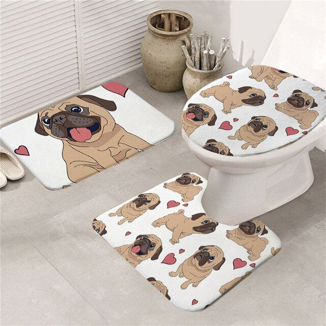 3-piece absorbent non-slip mat