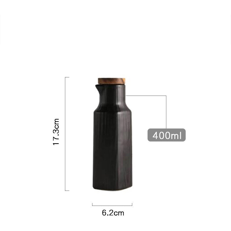 Ceramic Household Oil Bottle Oiler Soy Sauce Bottle
