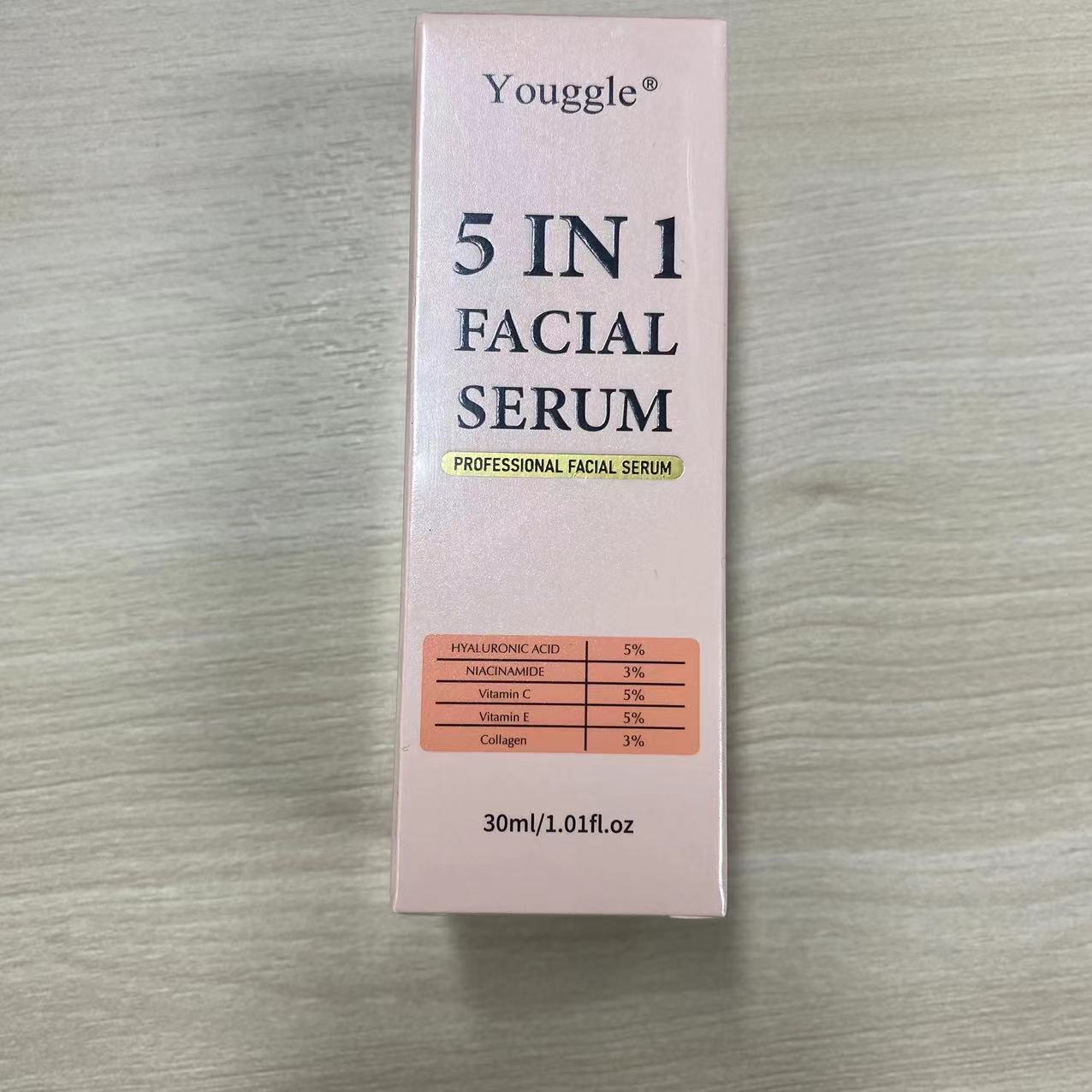 OEM ODM Private Label 5-in-1 Face Serum Complete Skin Transformation Solution
