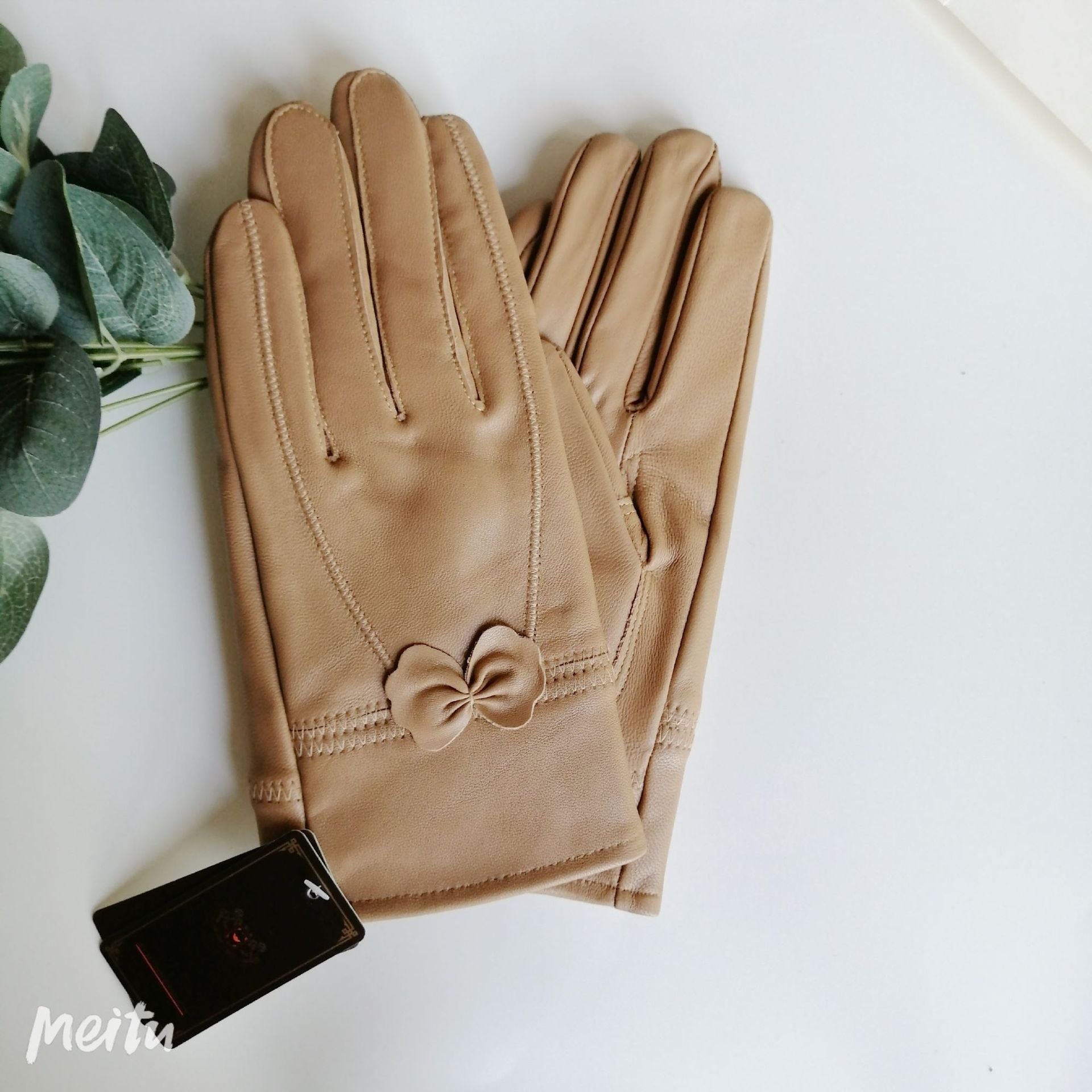 Butterfly Korean style split finger women gloves