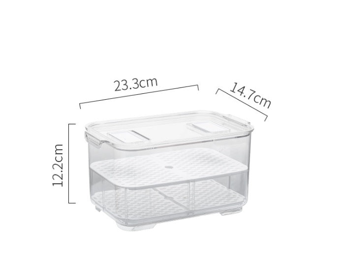 Fruit and vegetable box with lid