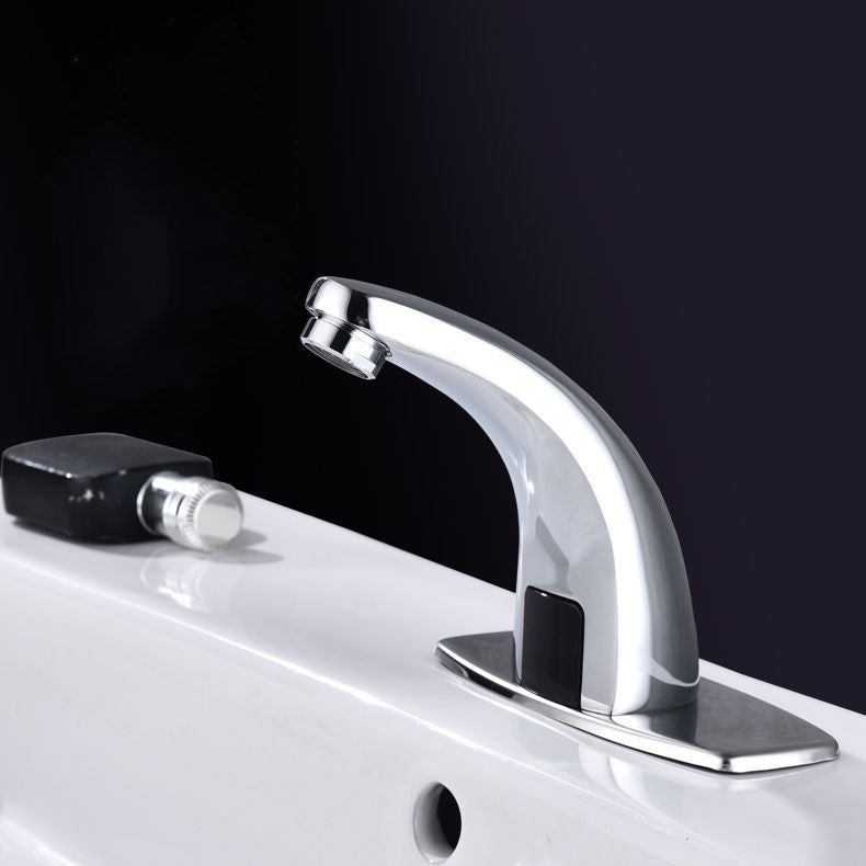 AC and DC dual-purpose induction single cold faucet