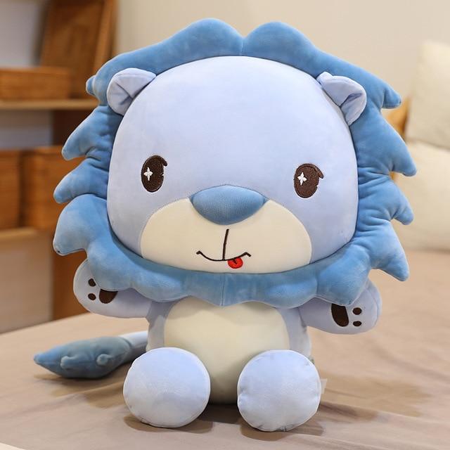 Colored Lion Teddy Soft Stuffed Plush Pillow Toy