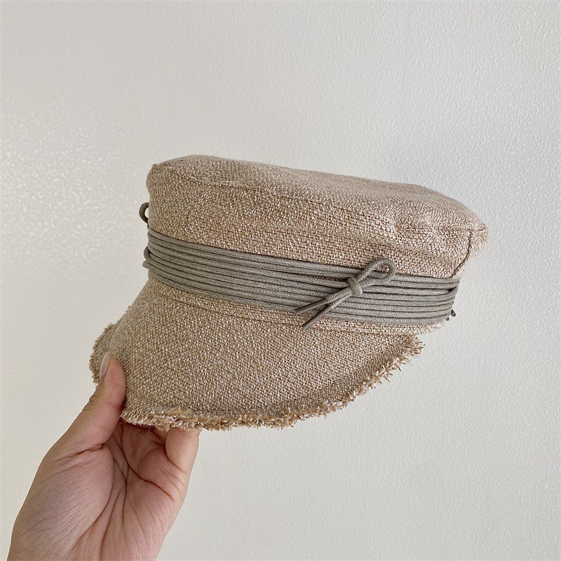 Cotton and linen cap