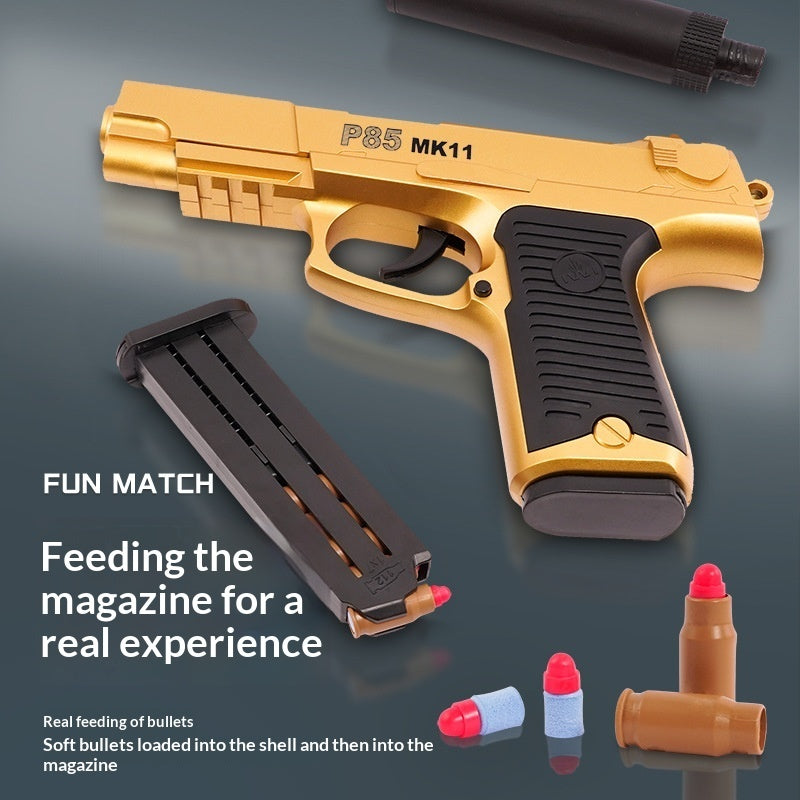 Childrens Toy Soft Bullet Gun Bullets Realistic-looking Pistol