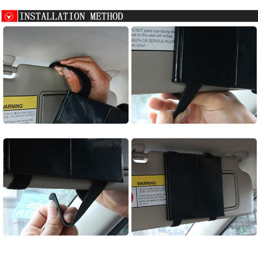 Car sun visor makeup mirror Car interior mirror Car stainless steel thin sun visor decoration