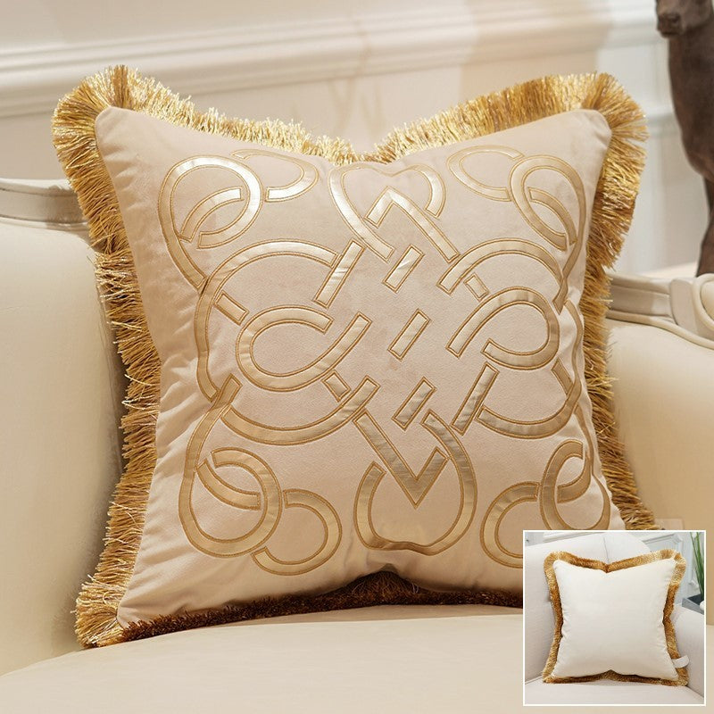 Flannel sofa pillowcase