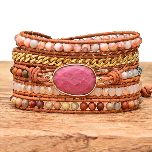 Fashion Irregular Heart Multi-layer Winding Bracelet