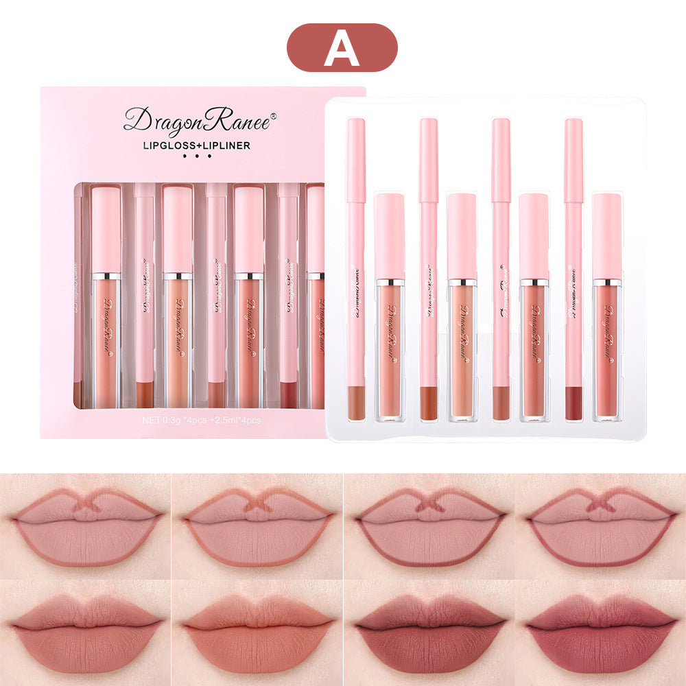 Waterproof No Stain On Cup Lipstick Stroke Lip Matte Finish