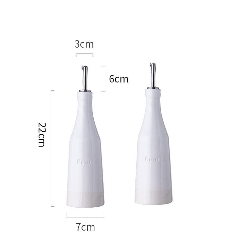 Household Ceramic Leakproof Kitchen Oil Pot
