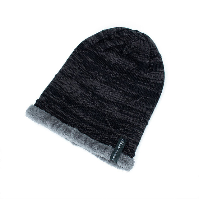 Knitted woolen cap to keep warm in winter