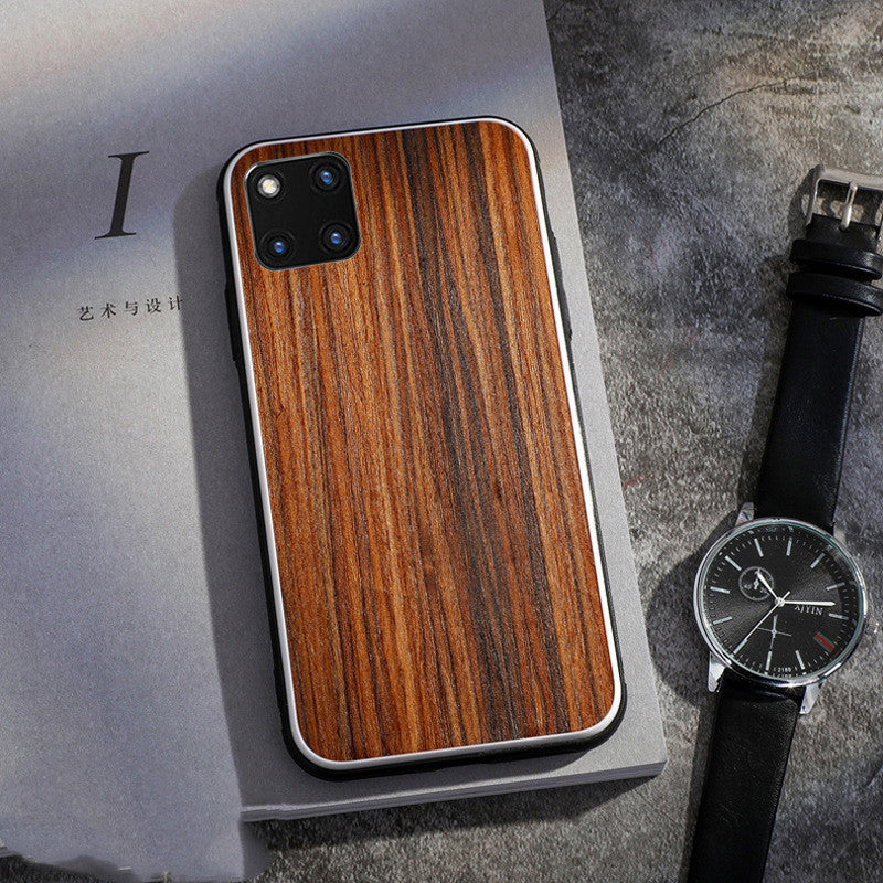 Coque de téléphone compatible en bois massif