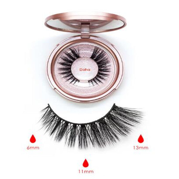 Five magnetic false eyelash set