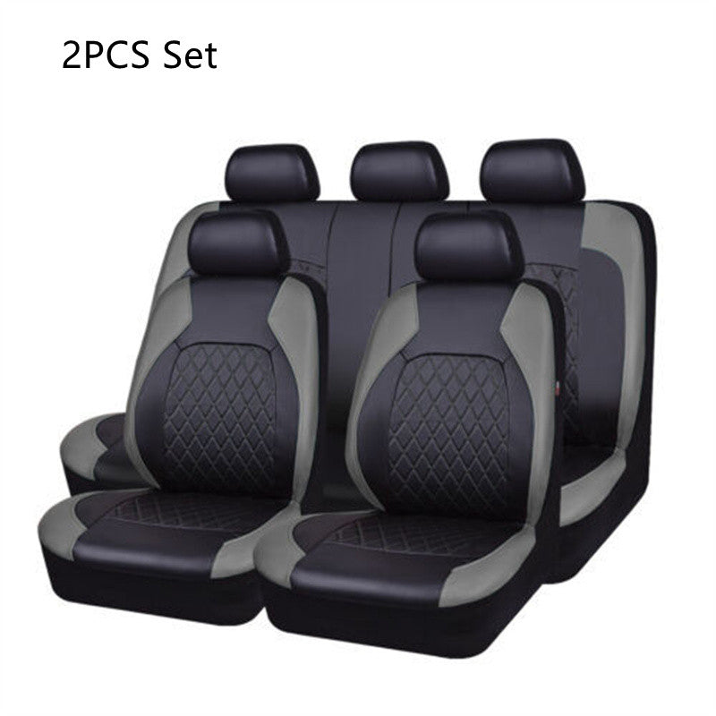 Artificial Leather Car Seat Cover Single Line Diamond Grid