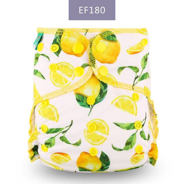 Super Absorbent Bamboo Cotton All-in-one Baby Night Cloth Diaper