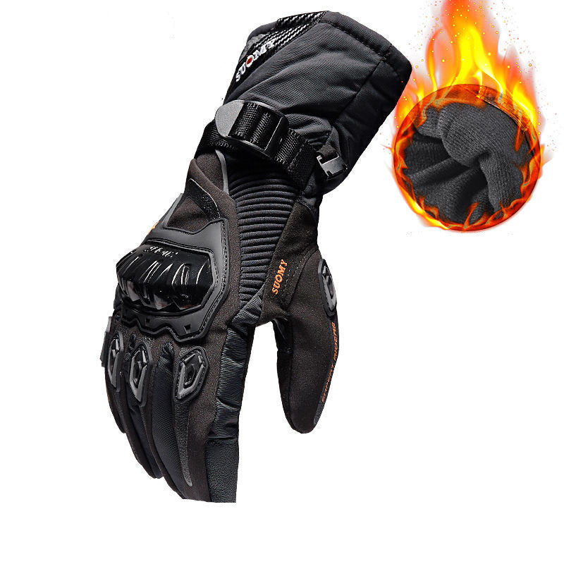 Men's long cycling gloves