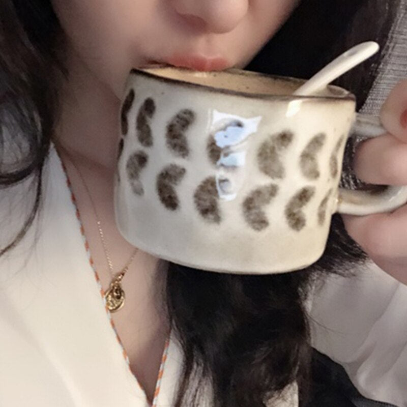 Retro Ceramic Coffee Cup Small Exquisite Mug