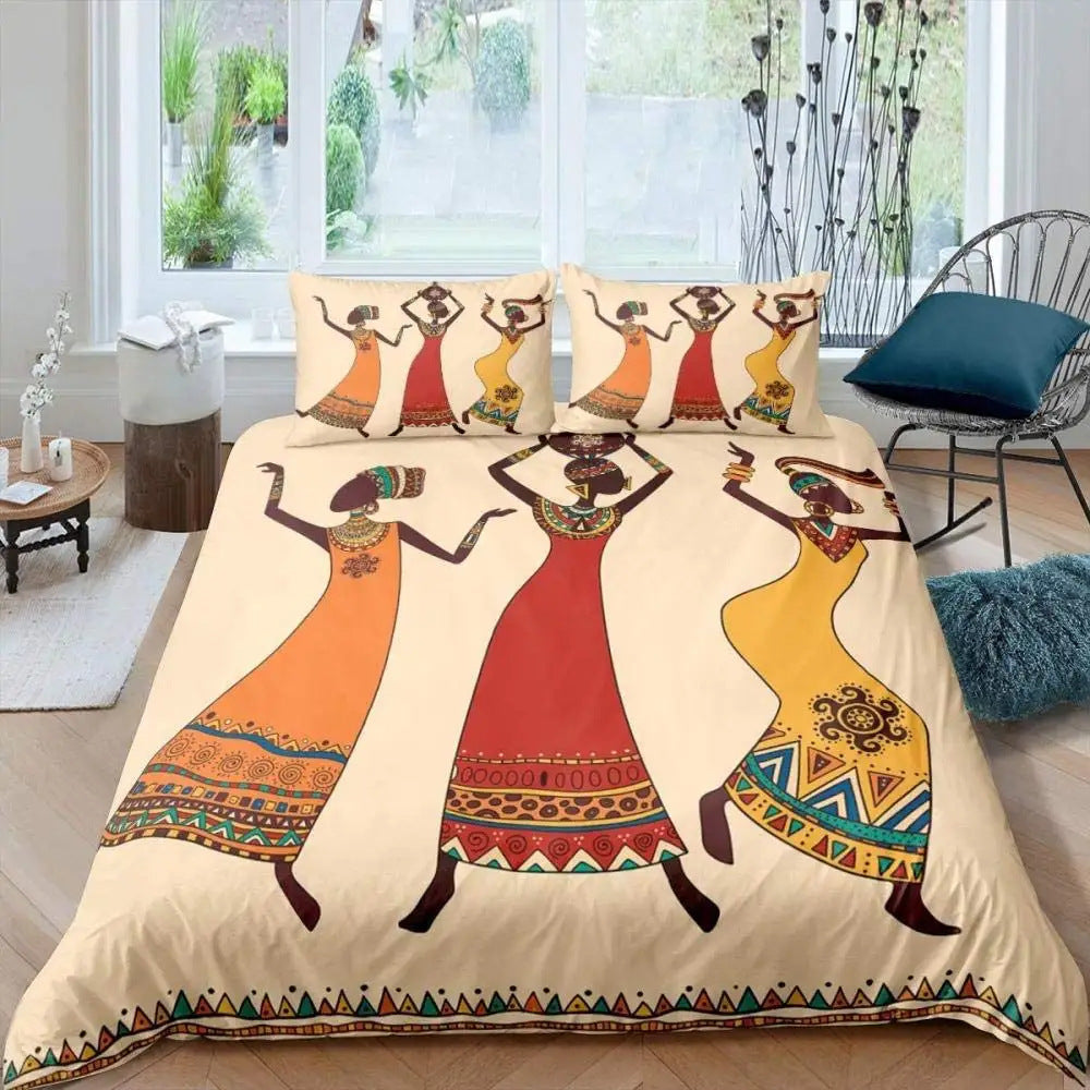 African National Bedding Suit With Pringting