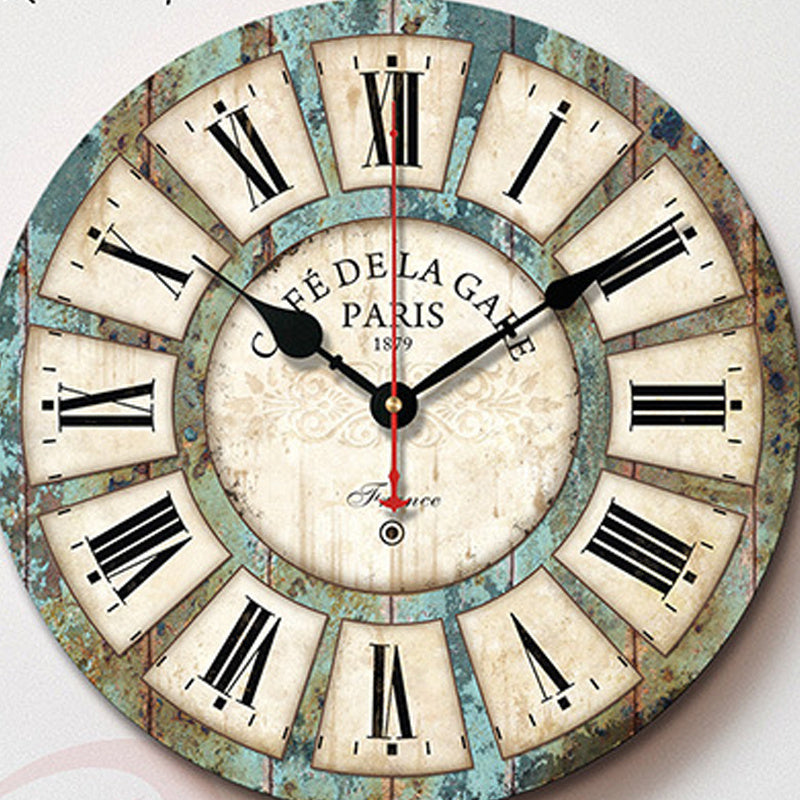 Creativity Simple Retro Home Frameless Wall Clock
