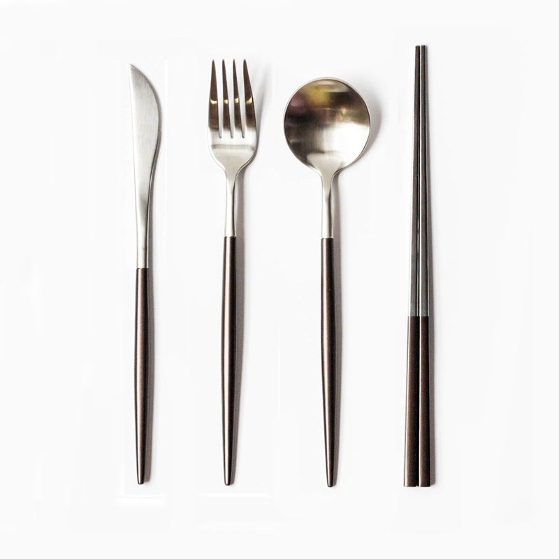Nordic ins wind web celebrity knife, fork and spoon