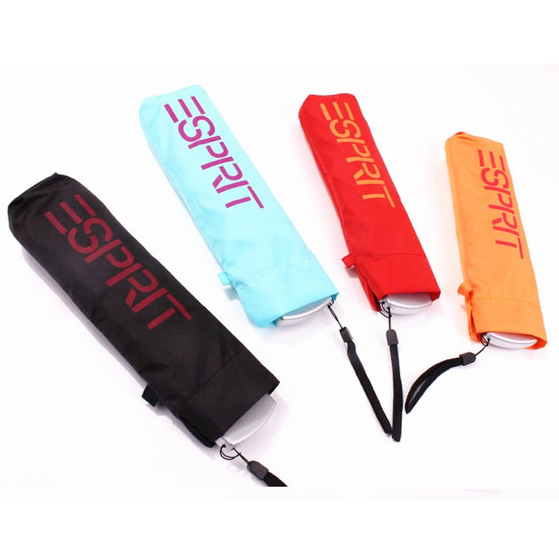4 Colors Small Pocket Folding Pencil Umbrella Ultra-thin Light Mini Umbrella Rain Women Umbrella for Men Sun Rain Gear Parasol