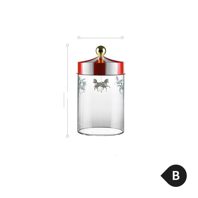 Creative jewelry glass storage tank