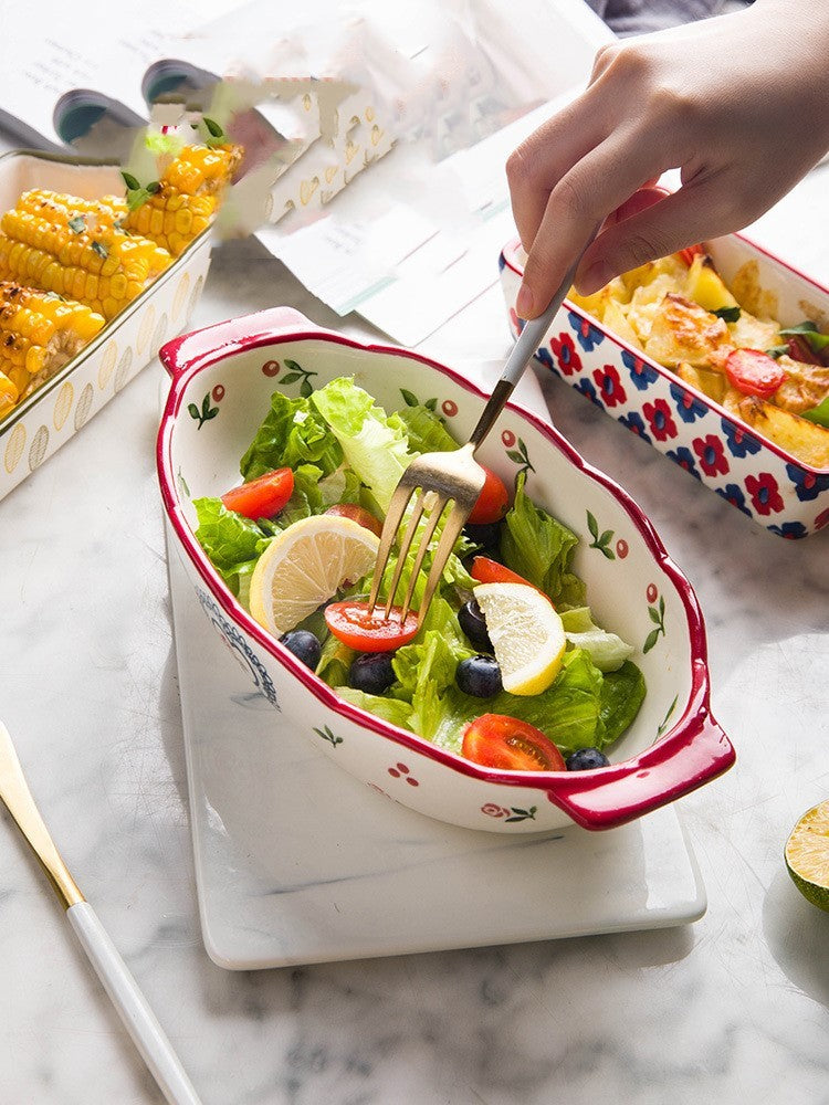 Baked rice tray, household baking tray, western food tray