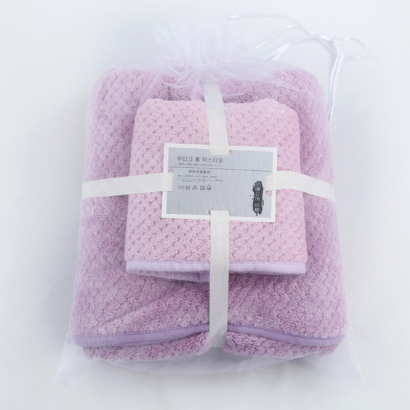 Absorbent Towel Set For Daily Use At Home