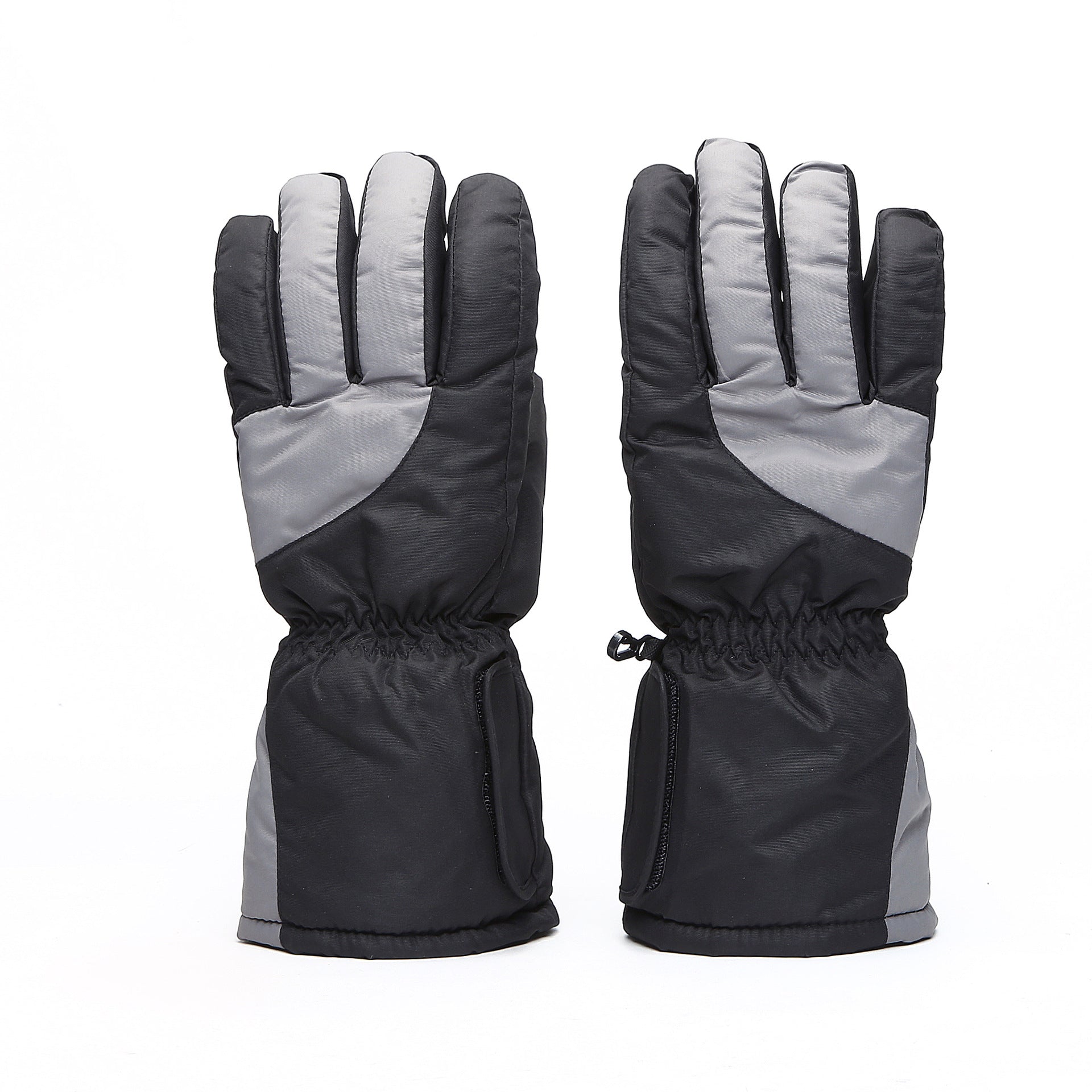 Usb electric five-finger ski gloves