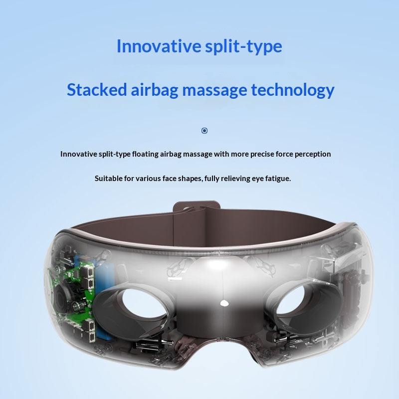 New Visual Eye Care Bluetooth Air Pressure Heat Eye Massager