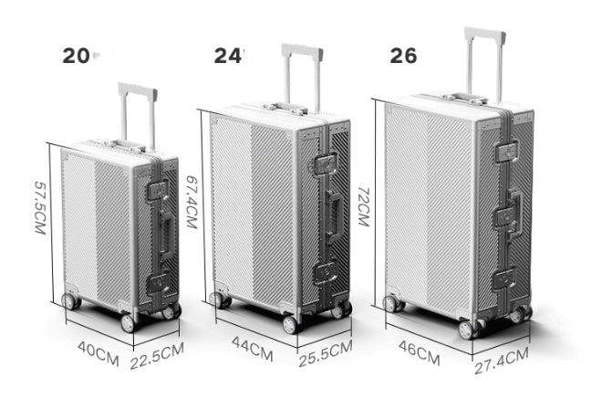 Large Capacity Aluminum Frame Rod Universal Wheel Combination Travel Case