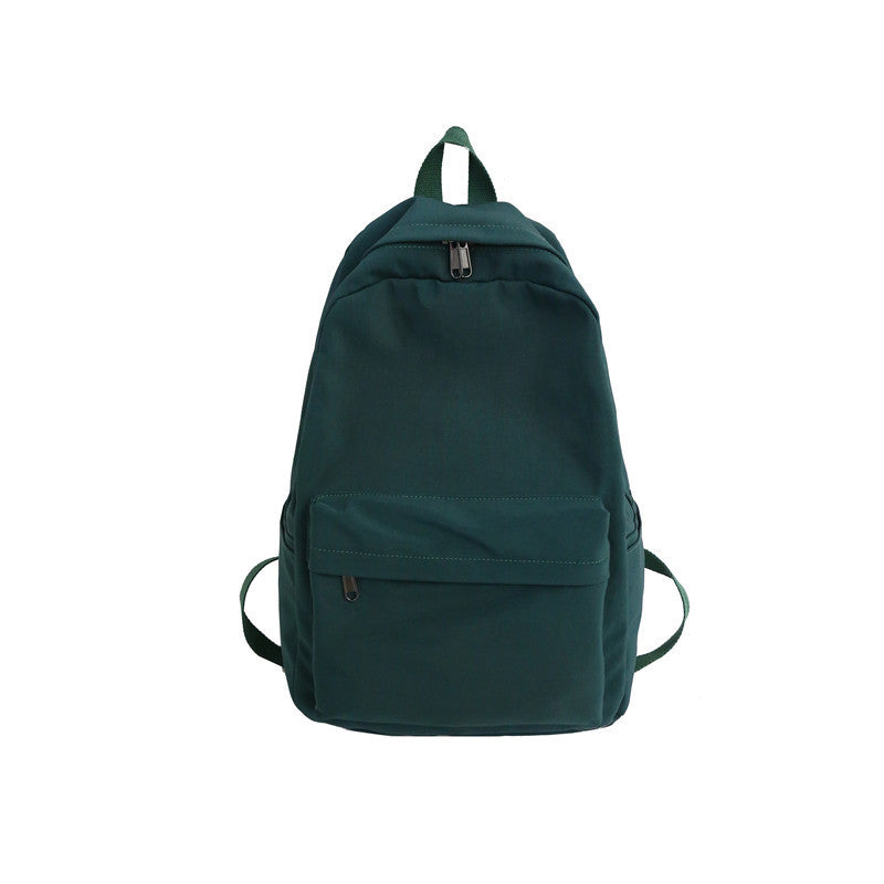 Solid color nylon waterproof  backpack
